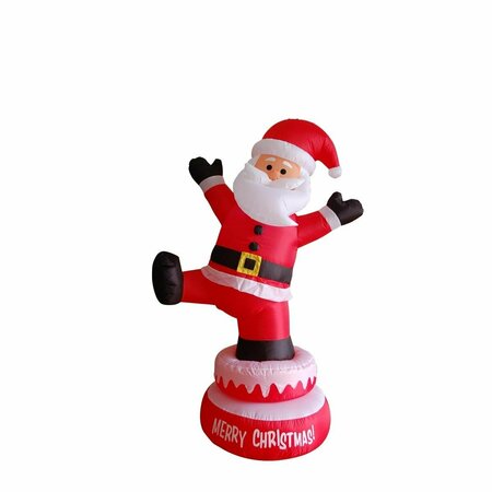 JECO 5 ft. Inflatable Rotating Santa Claus JE308051